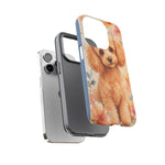 Miniature Poodle Whimsical Watercolor Art Tough Phone Case