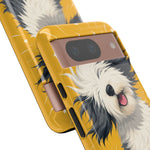 Sheepdog Hair Flip Phone Case Funny Dog Lover Gift