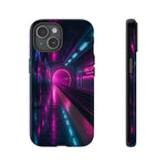 Neon Future Subway Station Tough Phone Case Cover Gift Art