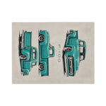 Teal Vintage 1956 F100 Truck Blanket | Microfiber Velveteen Throw