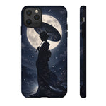 Geisha Parasol Moonlight Art Tough Phone Case