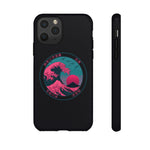 Great Dream Wave Circular Badge Vaporwave Phone Case – Japanese Aesthetic