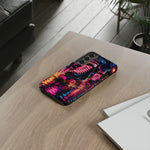 Neon Roller Skates Tough Case | Retro 80s Skate Night Phone Cover