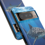 Tiger Shark Phone Case, Dappled Blue Water Tough Cover