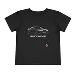Skyline GT-R R32 JDM Tuner Car Toddler T-Shirt Line Art Graphic Tee