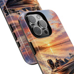 Sunset Bass Fishing Boat phone case | Tough Cover