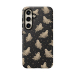 Vintage Ghost Pattern phone case | Halloween spooky stars design
