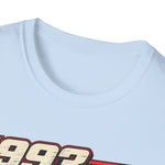 1993 911 RS America T-Shirt — Vintage Red Porsche Sports Car Graphic Tee