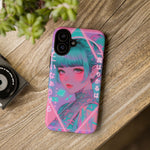 Neon Cyber Geisha phone case | Tough Case