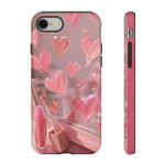 Pink Lip Gloss Heart Mirror Phone Case Girly Tough Case