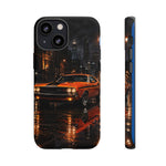 Challenger RT Phone Case, Rainy City Night Muscle Car Tough Cover