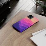 Pastel Mountain Haze Vaporwave Art Tough Phone Case