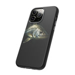 Snook Fishing Phone Case, Saltwater Portrait Black Cover, Gift