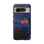 R34 Skyline Afterburner Rear GT-R Tough Phone Case for JDM Fans