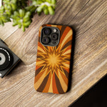 Gold Starburst 70s Retro Art Tough Phone Case