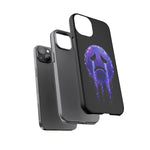 Glitch Sad Face Phone Case, Anime Melt Static Tough Cover