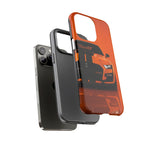 Orange Mustang Art Phone Case, GT500 American Muscle Car Tough Cover for Male