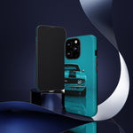 Muscle Car Phone Case Teal 69 Camaro SS, Retro Classic Cover, Guys Gift
