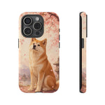 Akita Cherry Blossom Phone Case Sakura Dog Lover Gift