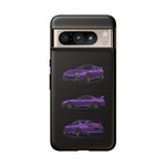 MK4 Supra Phone Case Purple, Three-View Vector Cover