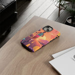 Retro Runner Sunset phone case | 80s Vaporwave jogging design
