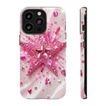 Pink Glitter Star Tough Case | Sparkle Phone Case