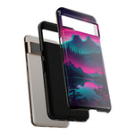 2 Rounds Canada Retina Artwork Vaporwave Phone Case – Landscape Aesthetic