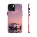 Silver Skyline R34 at Sunset Phone Case | Car Reflection Sky Case