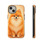 Pomeranian Tiny Fox Fluffy Art Tough Phone Case