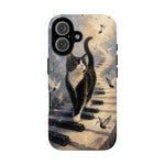 Piano Cat walking on keys Tough Case | Phone cover, musical cat art