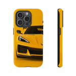 Yellow C8 Corvette Studio Tough Phone Case