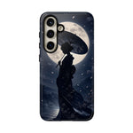 Geisha Parasol Moonlight Art Tough Phone Case