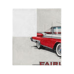 1959 Fairlane 500 Galaxie Skyliner Classic Car Blanket | Retro Auto Throw