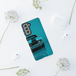 Muscle Car Phone Case Teal 69 Camaro SS, Retro Classic Cover, Guys Gift