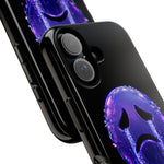 Glitch Sad Face Phone Case, Anime Melt Static Tough Cover