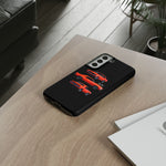 1969 Camaro SS Orange Triple View Muscle Car Tough Phone Case