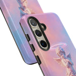 Praying Cherub Statue halo Vaporwave Aesthetic phone case