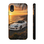 Supra MK4 Super White Targa Coastal Art Tough Phone Case