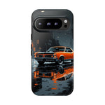 1966 GTO Orange Rainy City Tough Phone Case Cover Gift Art