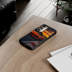 Orange C8 Z06 Flat Plane V8 Speed Art Tough Phone Case