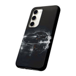 Black Sports Car Illustration 2023 Challenger SRT phone case | Car Drift Reflection