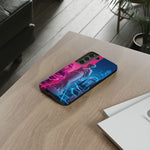 Neon Vaporwave Statue Tough Case | Retro Greek Sculpture Phone Cover