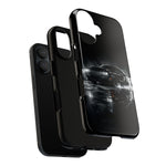 Black Sports Car Illustration 2023 Challenger SRT phone case | Car Drift Reflection