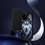 Siberian Husky Geometric Diamond Art Tough Phone Case
