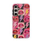 Pop Art Lips and Lightning Bolt Phone Case