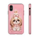 Shih Tzu Princess Kawaii Chibi Puppy Pet Dog Art Tough Phone Case