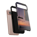 Temple Bell Sunset Phone Case Japan Zen Tough Case