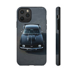 1969 Camaro SS Black Overhead Tough Phone Case Cover Gift Art
