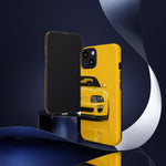 Yellow Supra Phone Case, MK4 90s JDM Legend Tough Protective Cover for Men