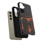 Challenger RT Phone Case, Rainy City Night Muscle Car Tough Cover
